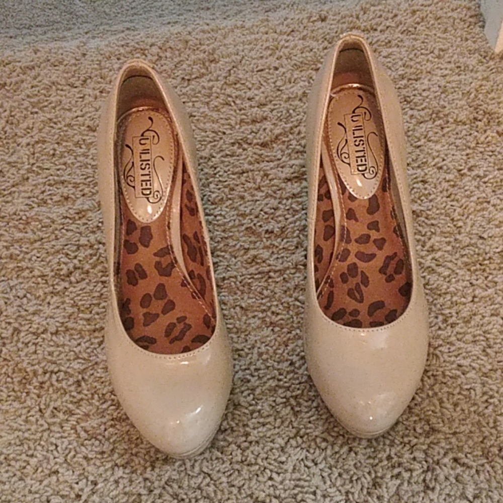 Nude high heels